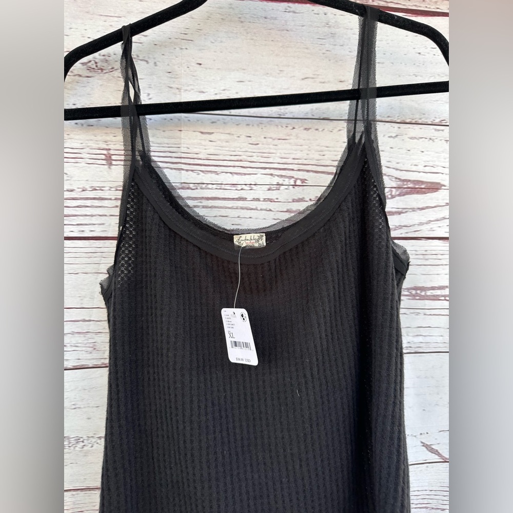 Free People Black Tank Top